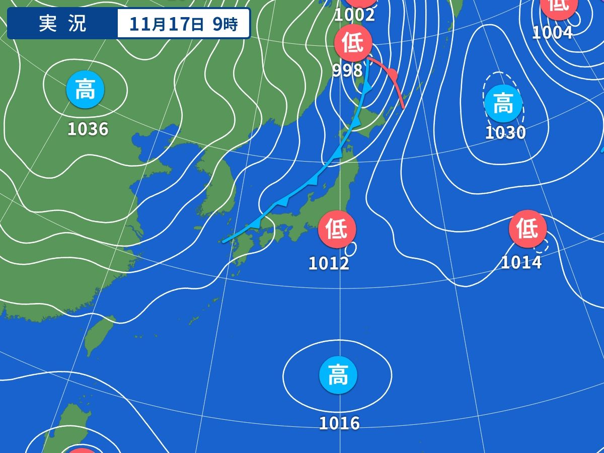 実況天気図