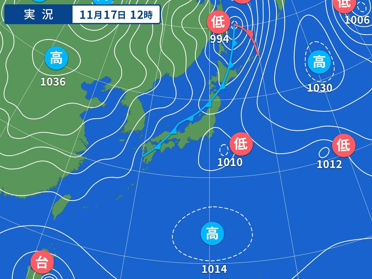 実況天気図