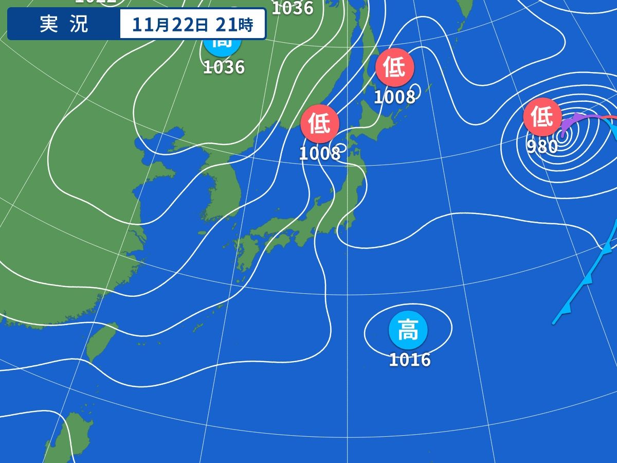 実況天気図