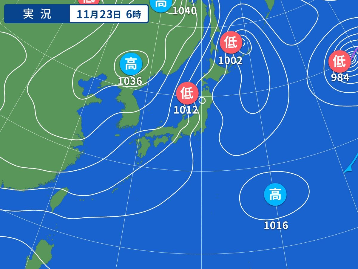 実況天気図