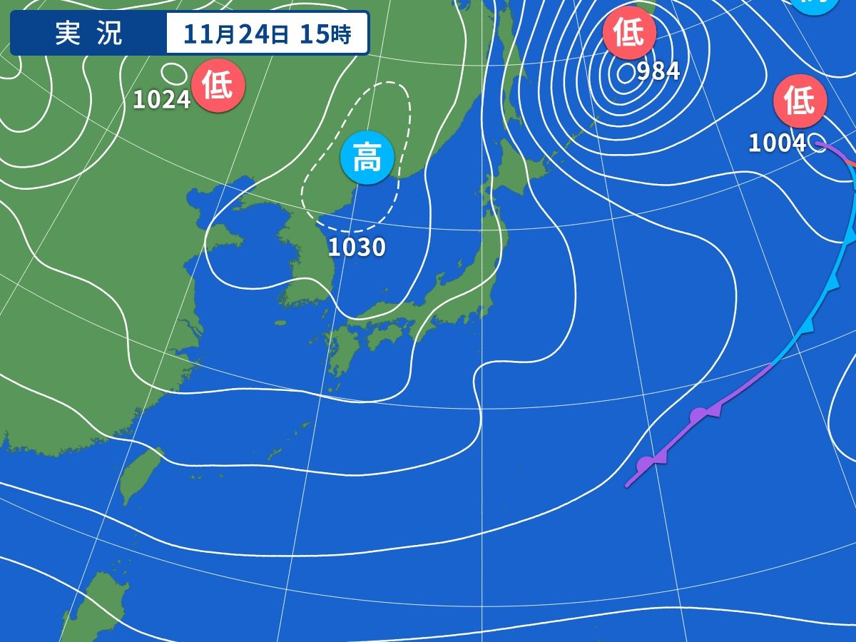 実況天気図