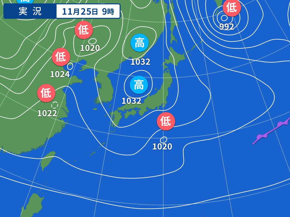 実況天気図