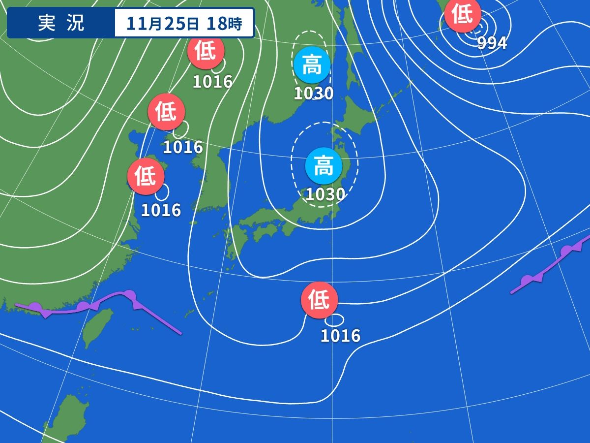 実況天気図