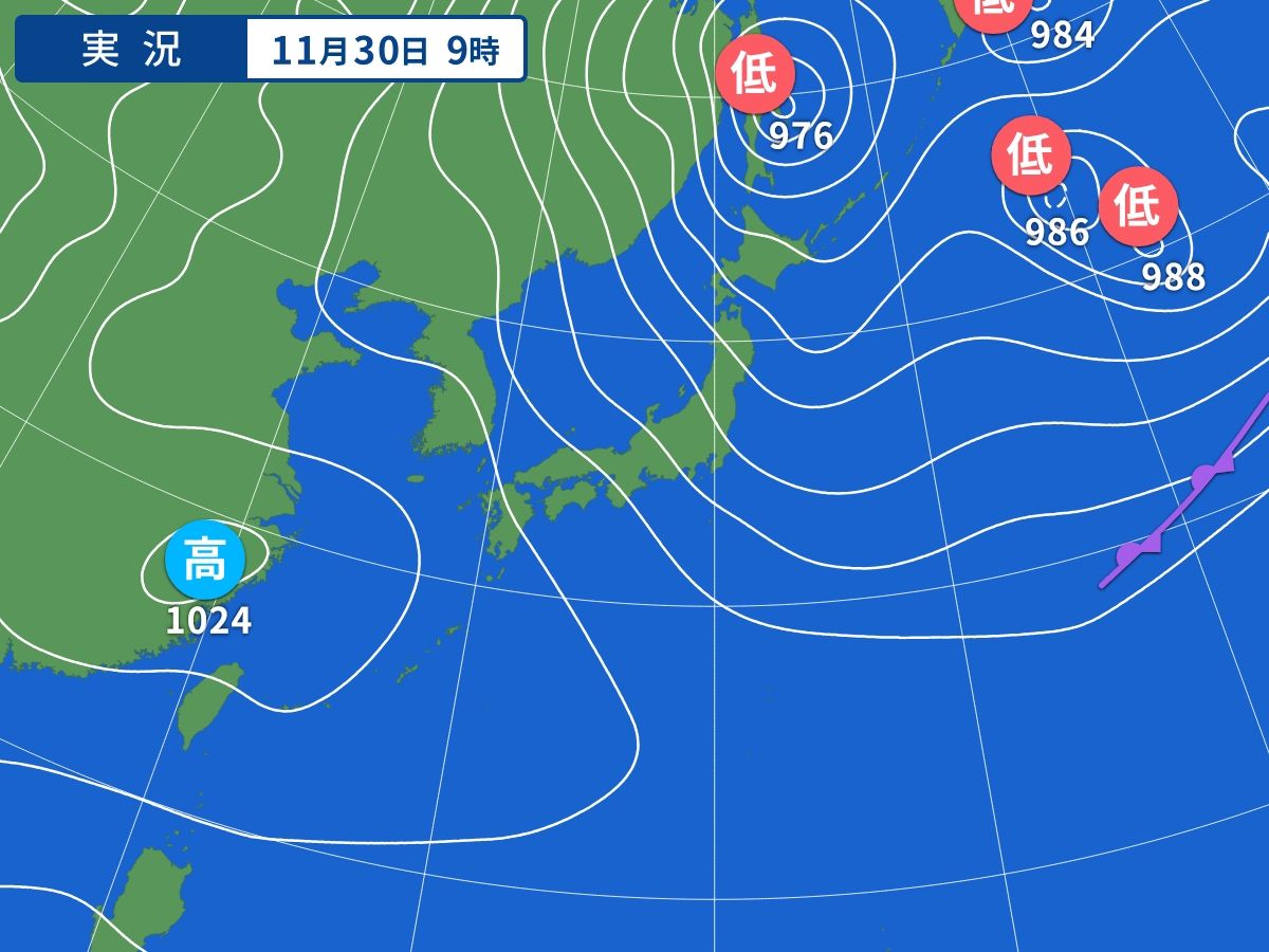 実況天気図