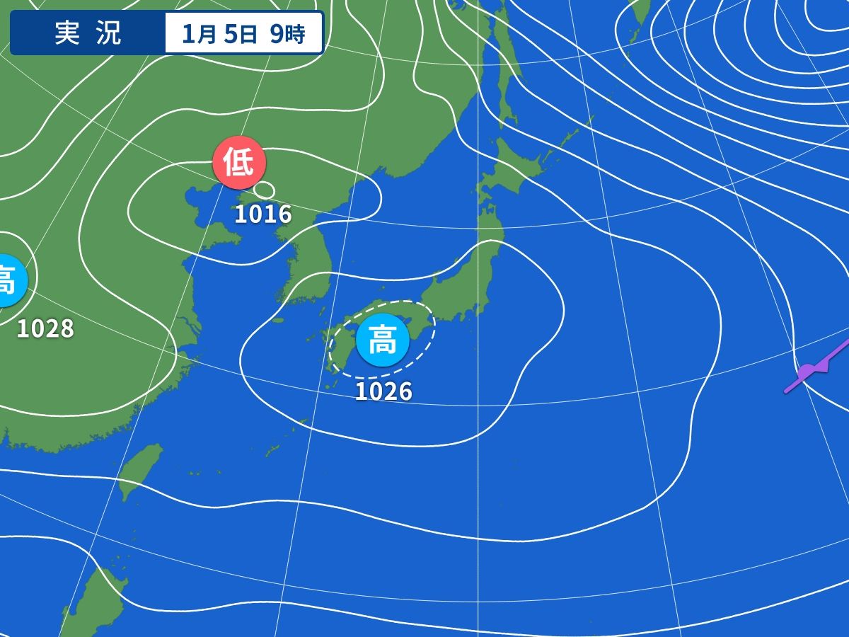 実況天気図