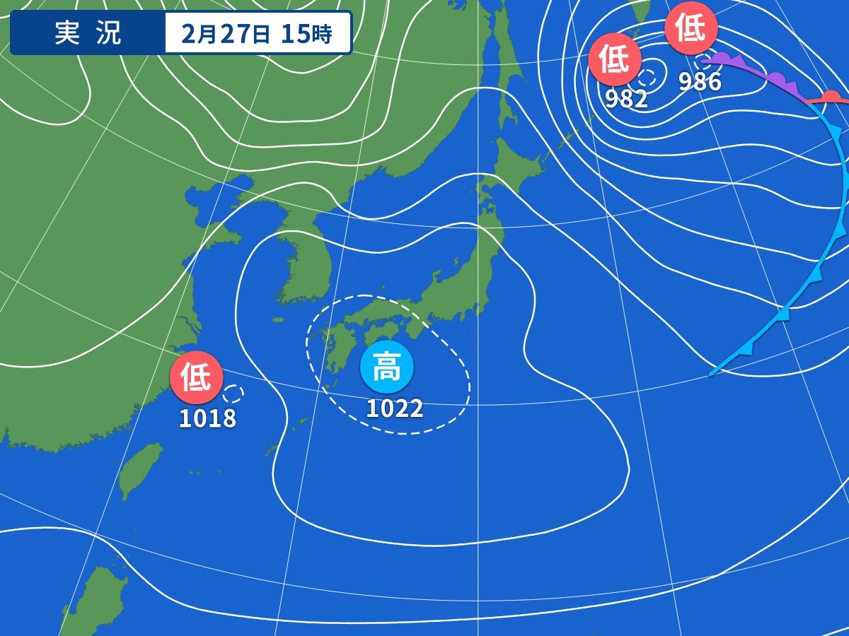 実況天気図