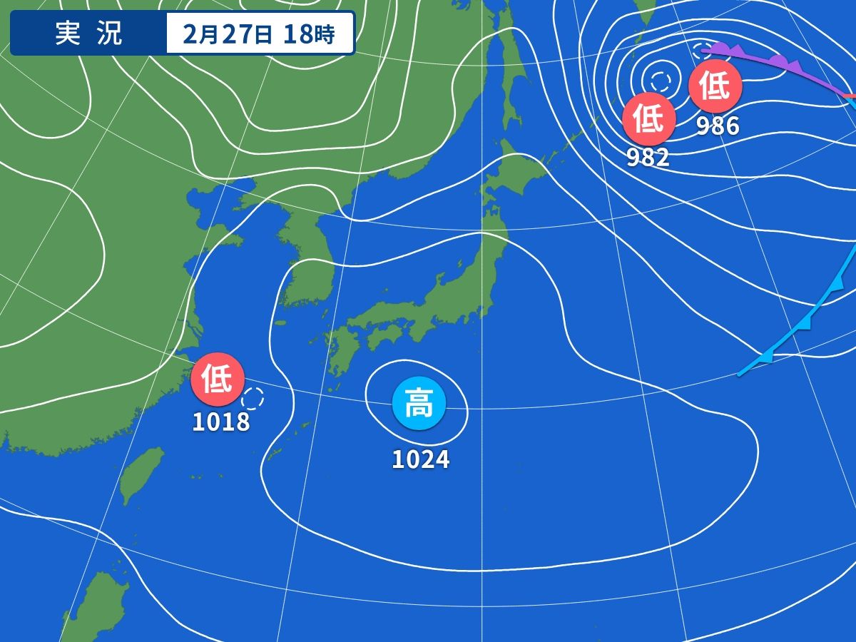 実況天気図