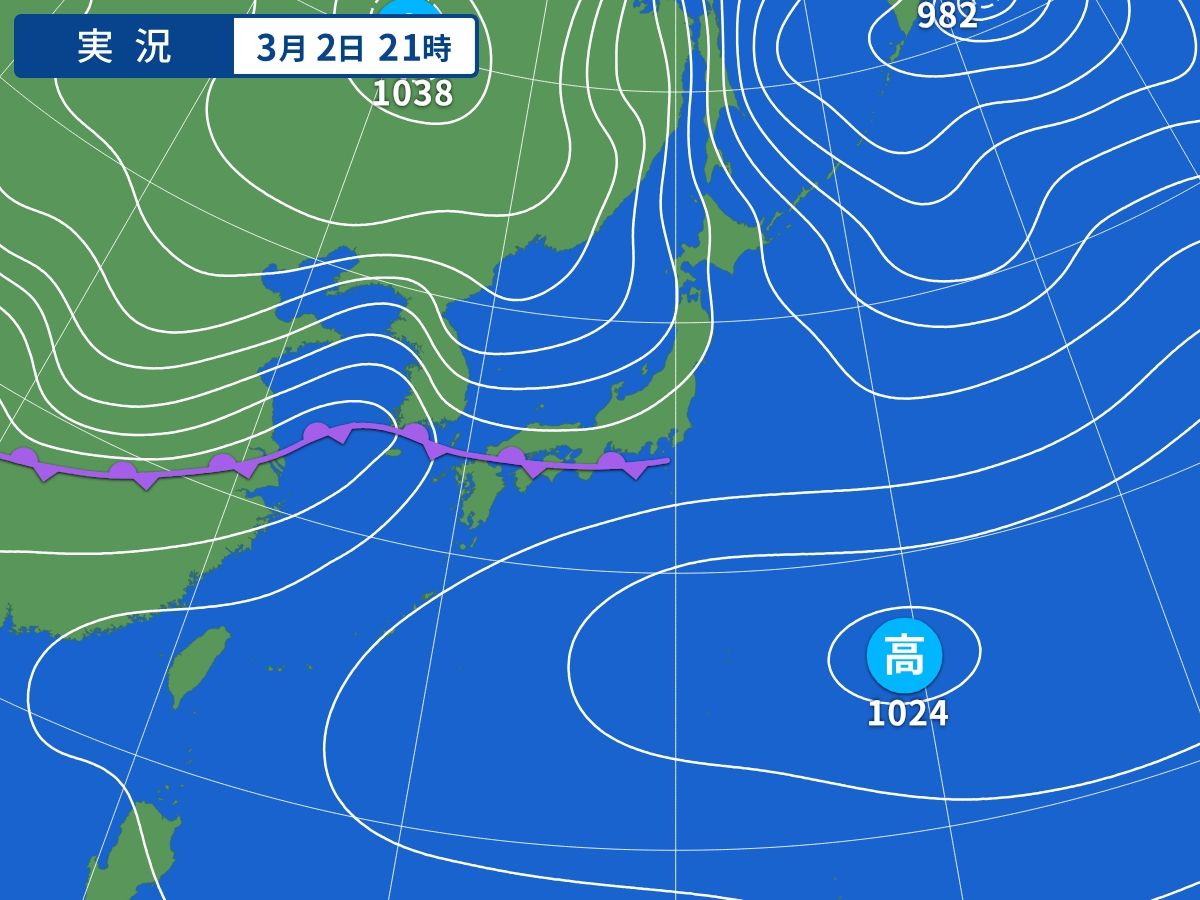 実況天気図