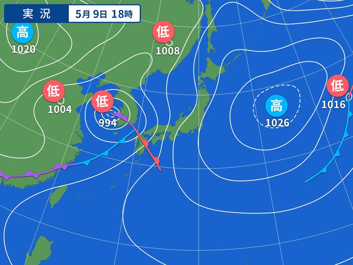 実況天気図