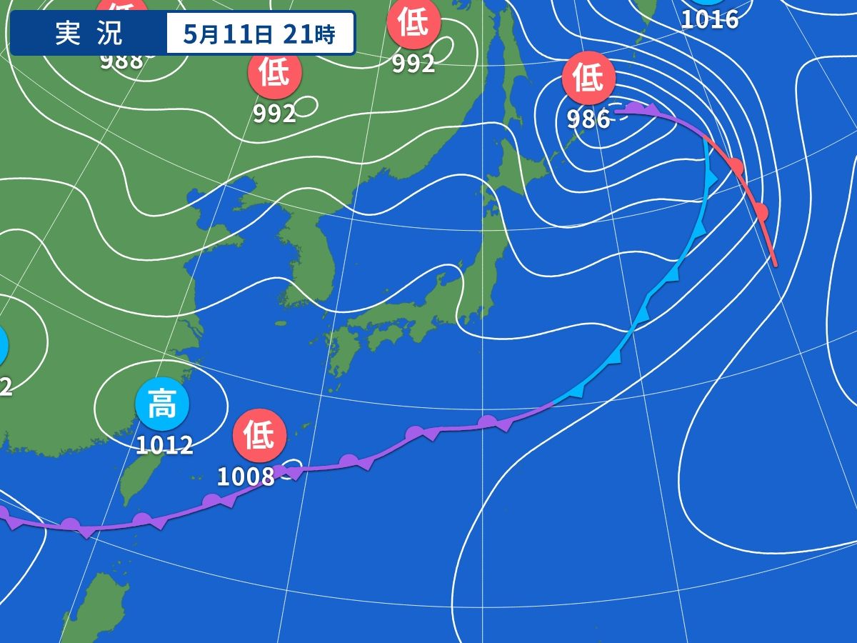実況天気図
