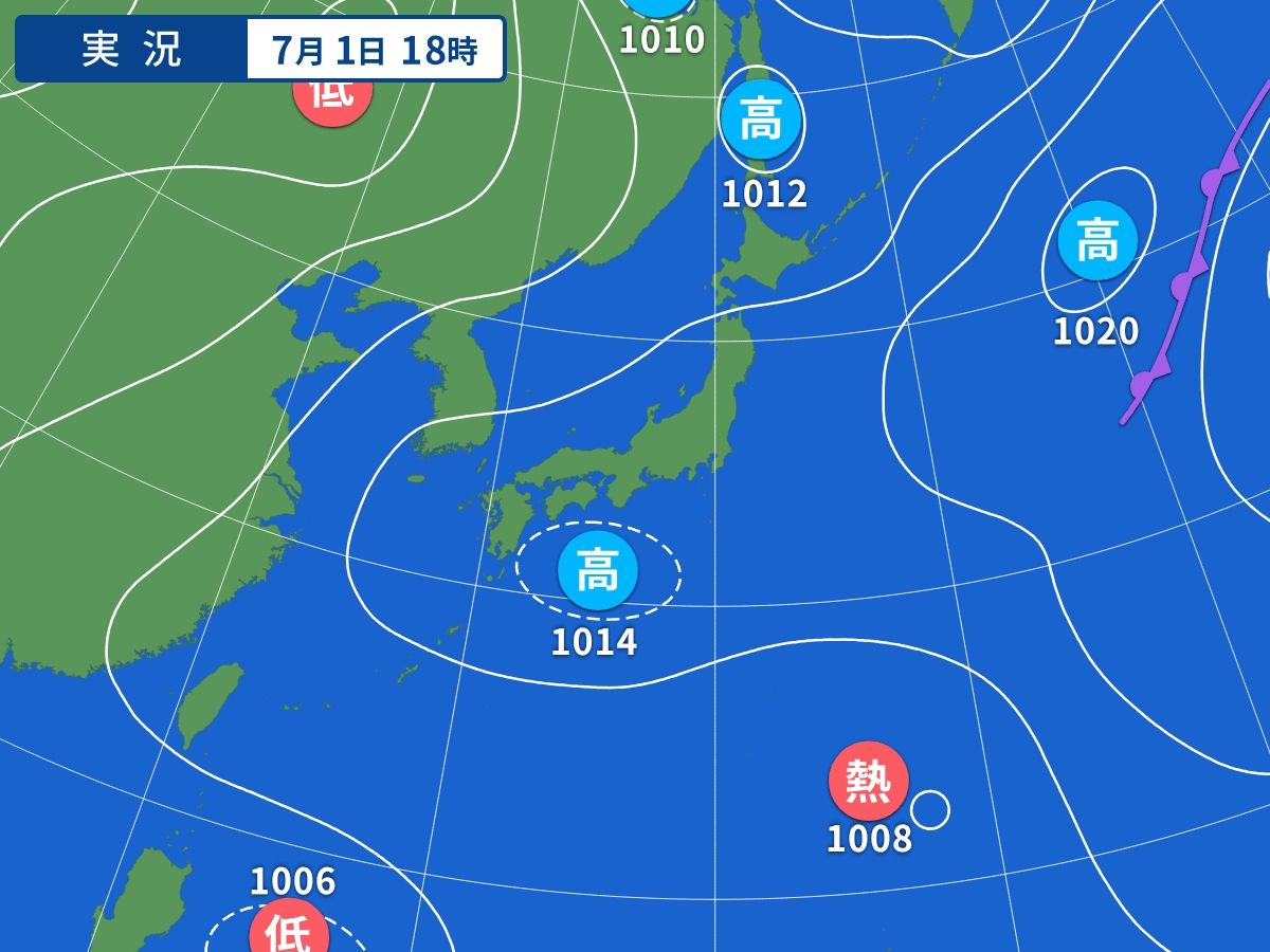 実況天気図
