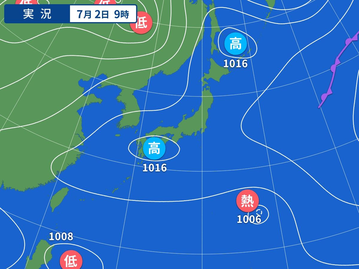 実況天気図