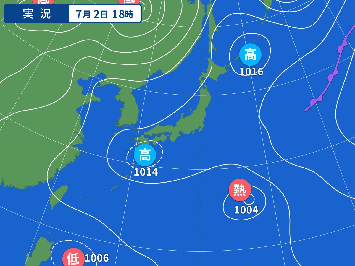 実況天気図