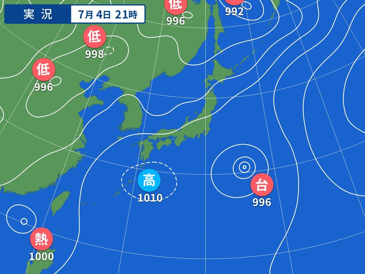 実況天気図