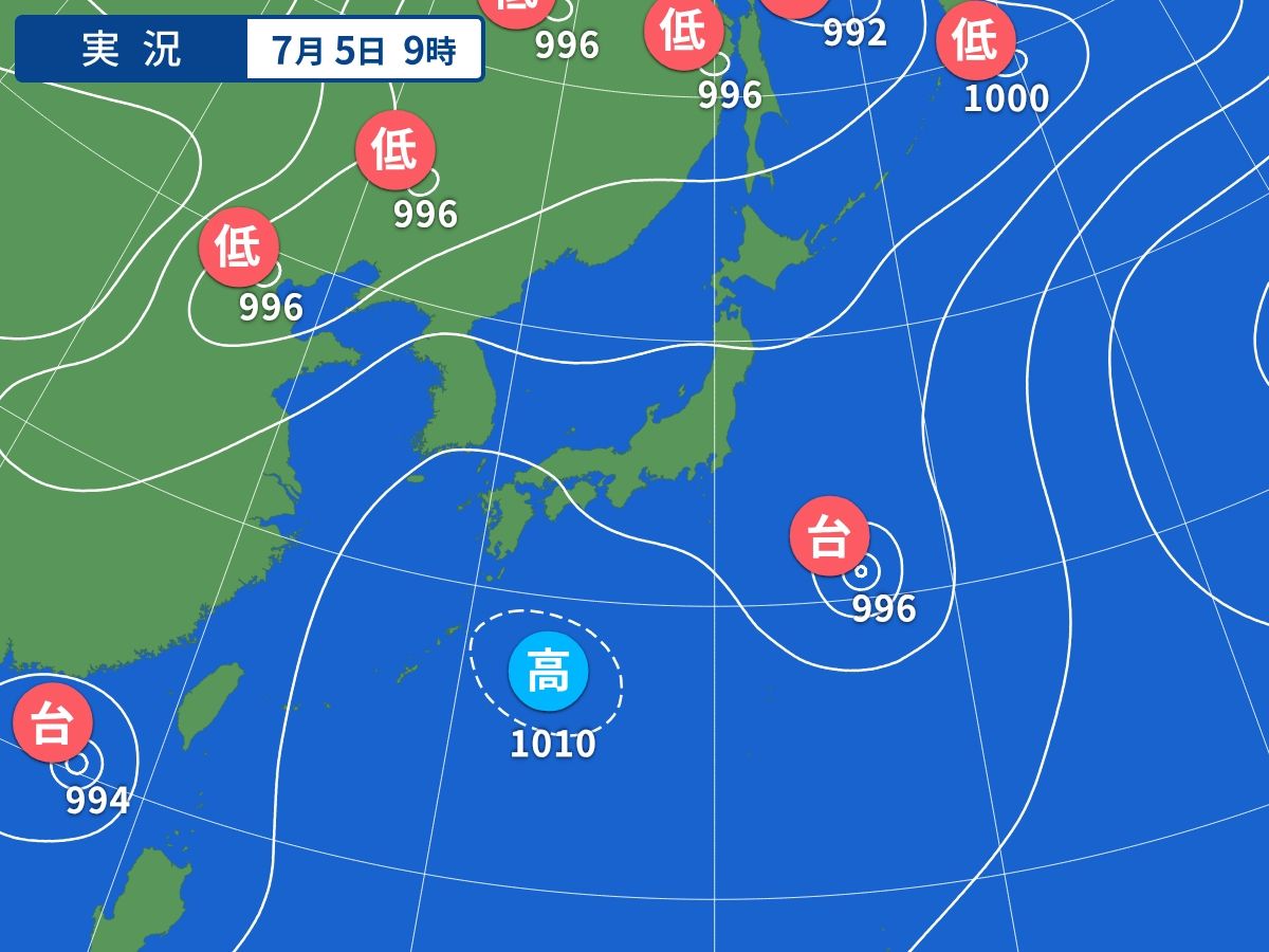 実況天気図