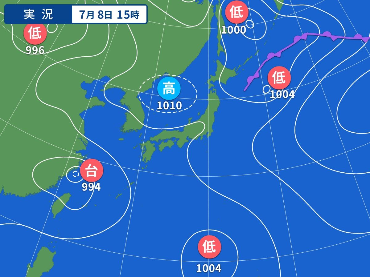 実況天気図
