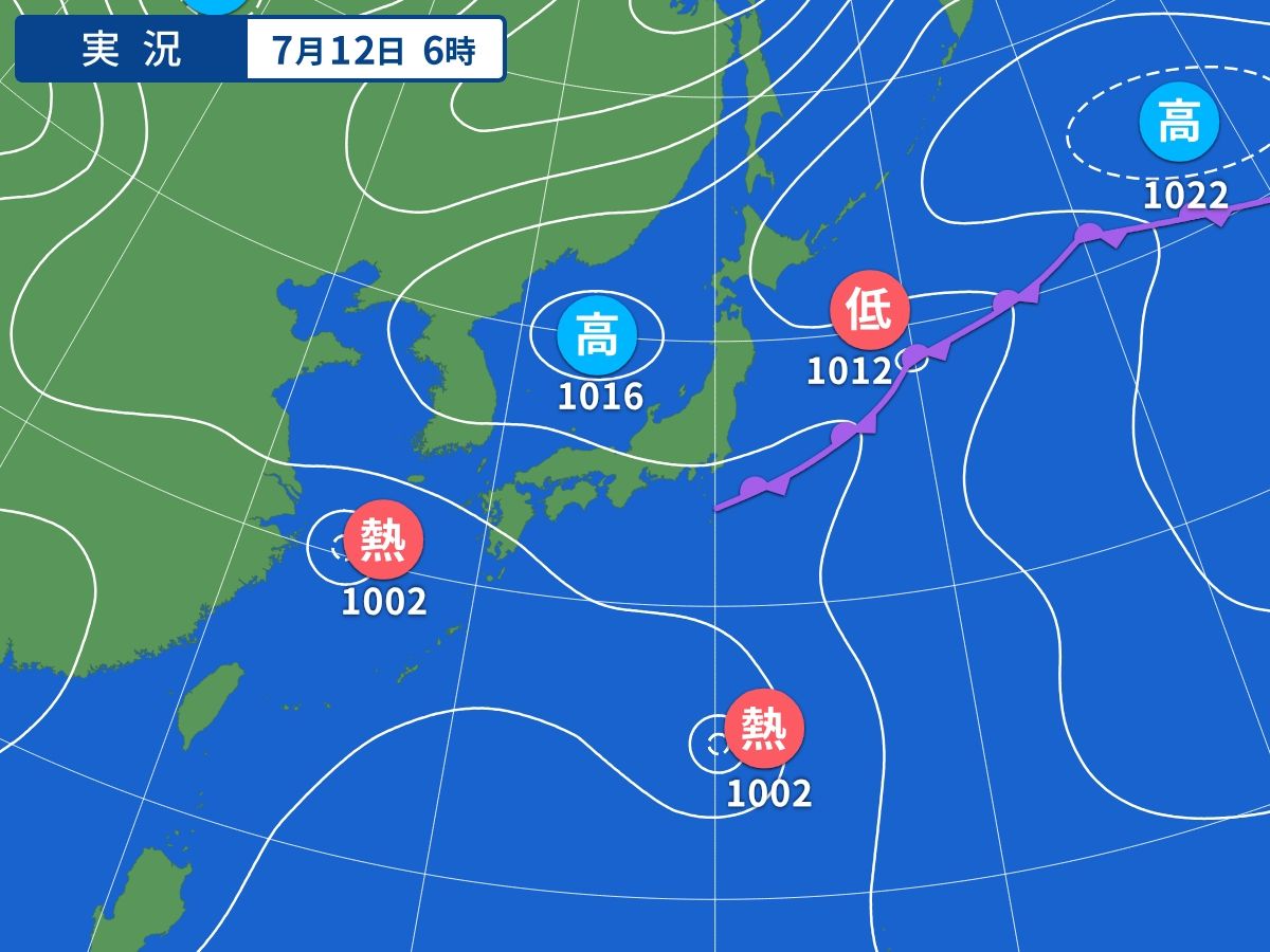 実況天気図
