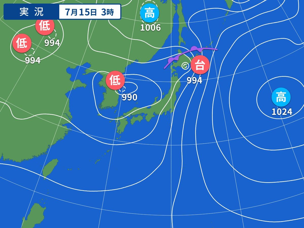 実況天気図