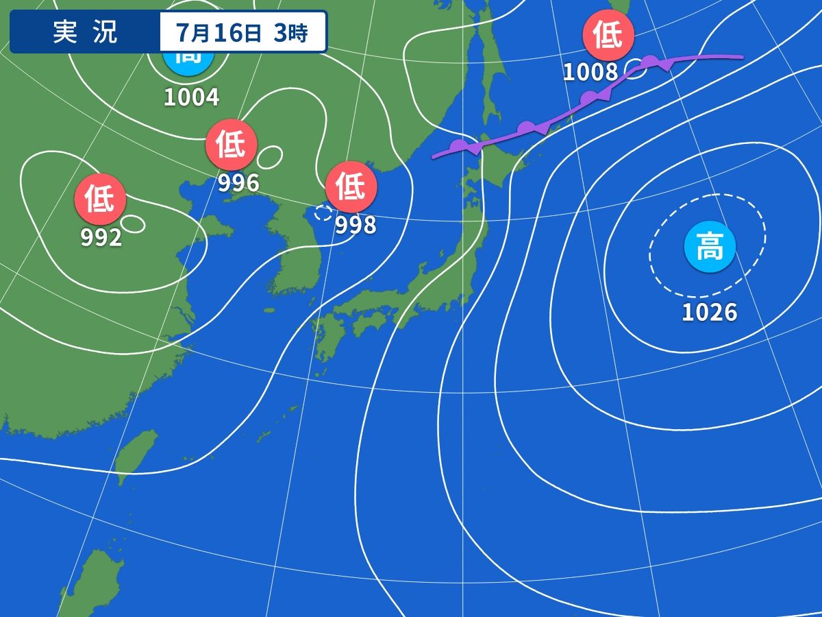 実況天気図