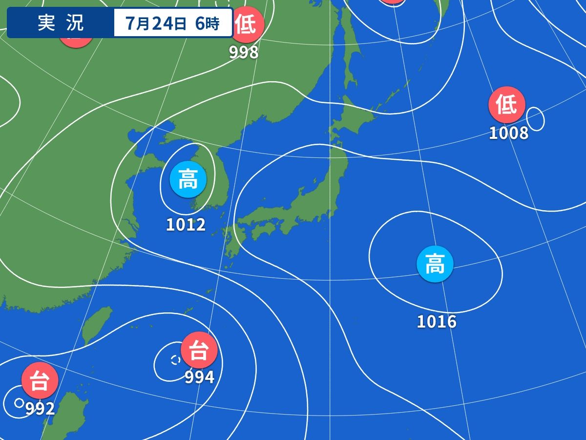 実況天気図