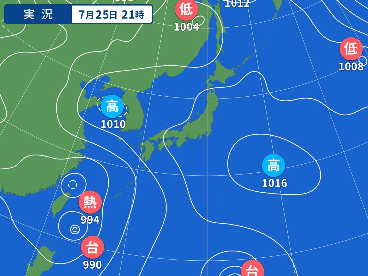 実況天気図
