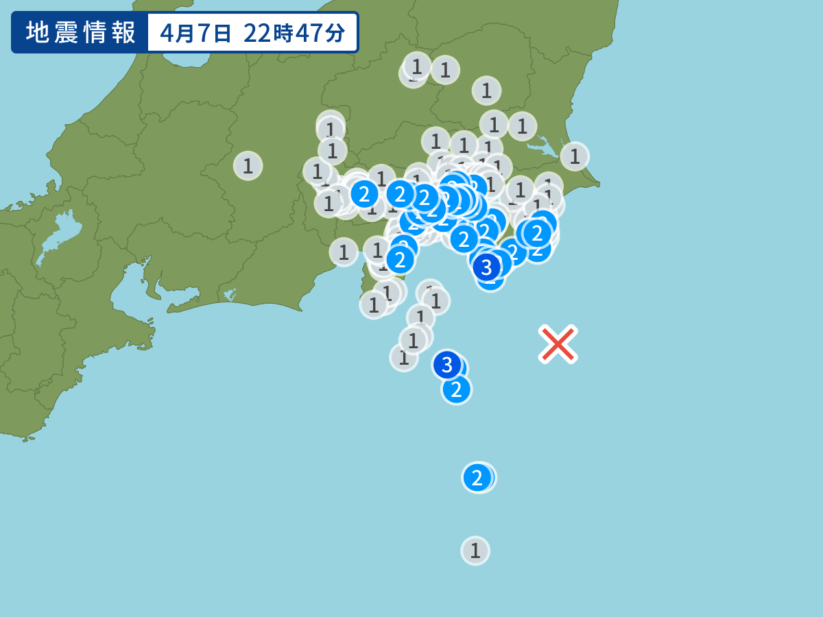 全地点の震度