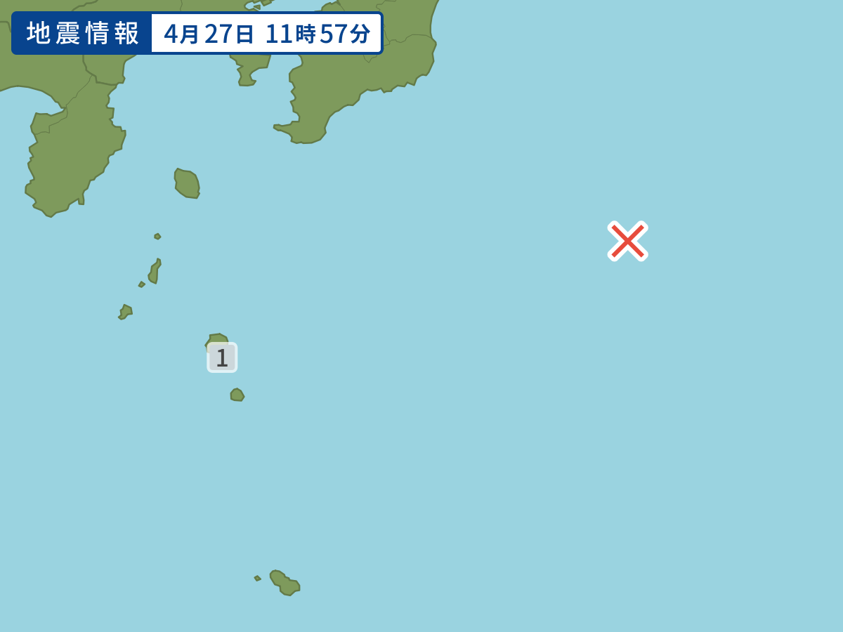 各地域の震度