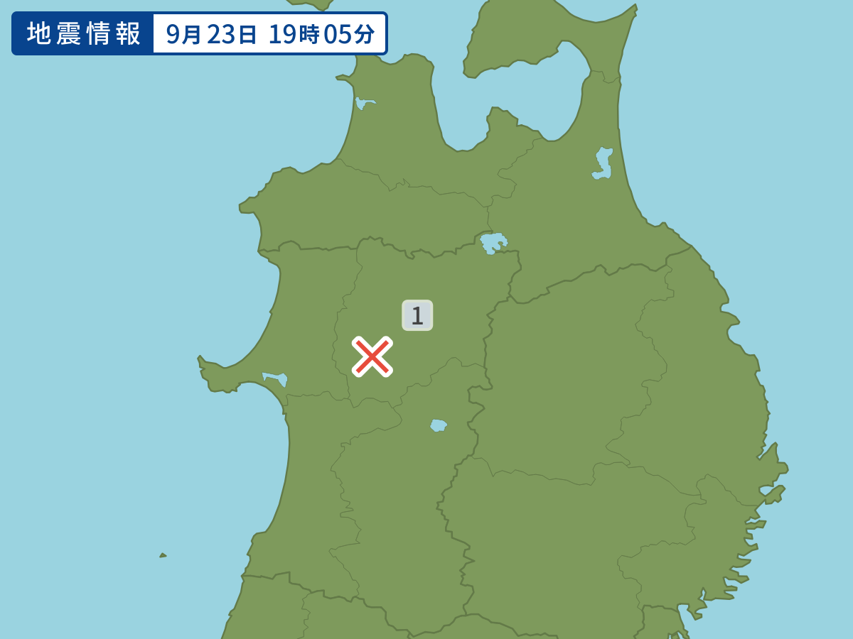 各地域の震度