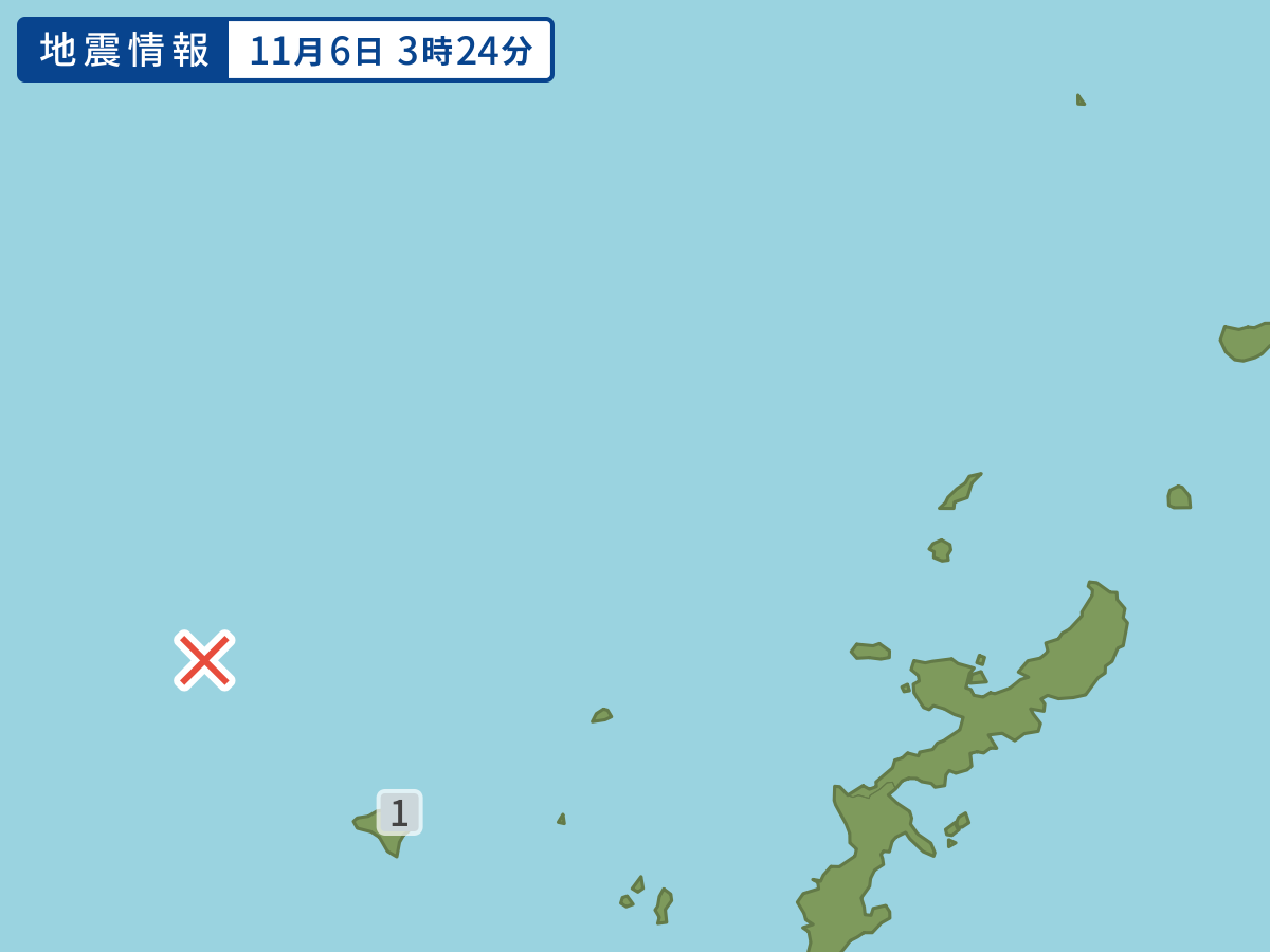 各地域の震度