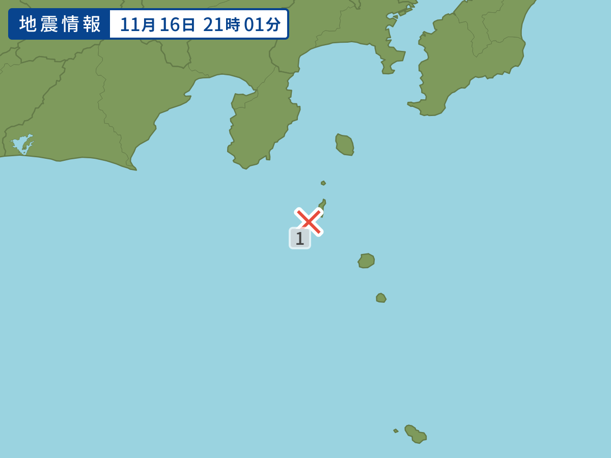 各地域の震度