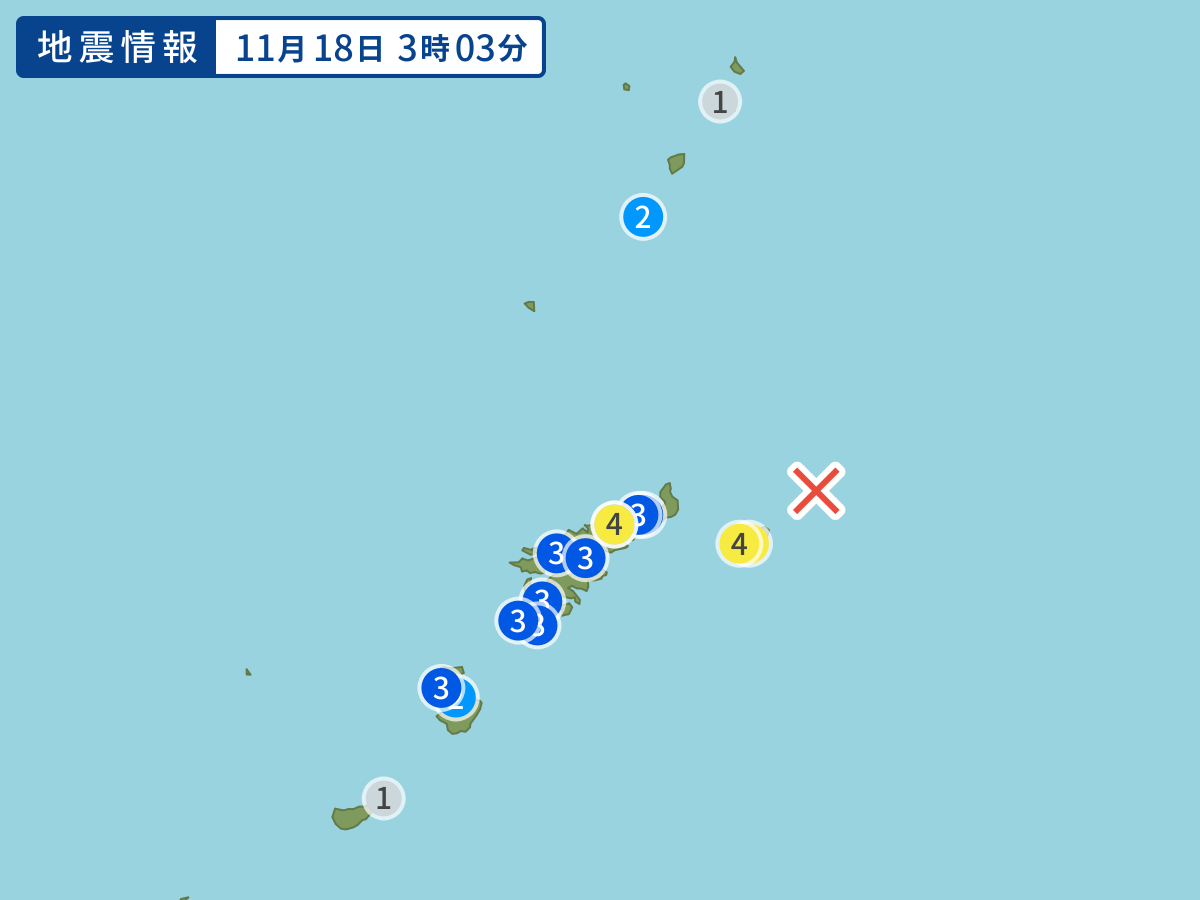 全地点の震度