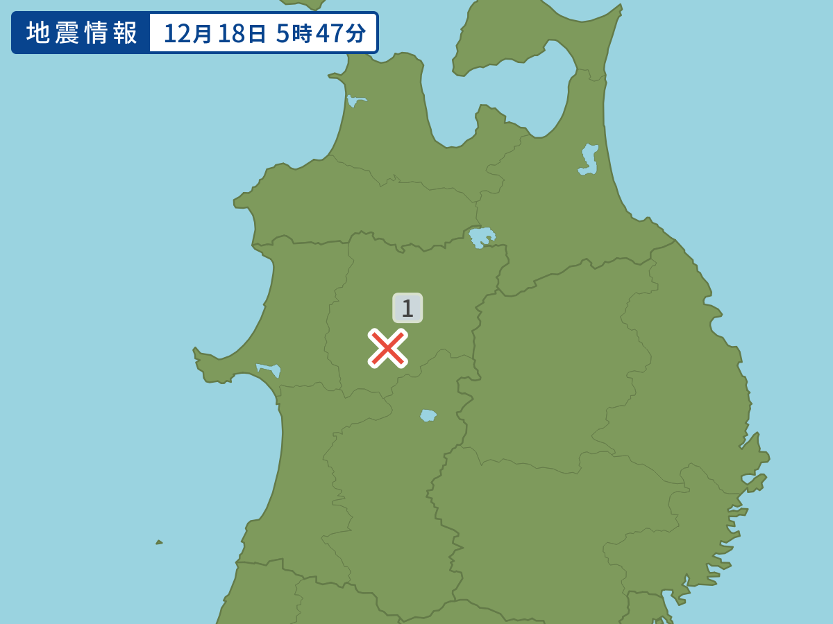 各地域の震度