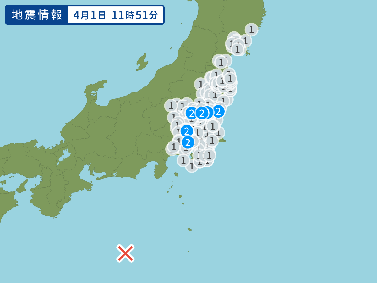 全地点の震度