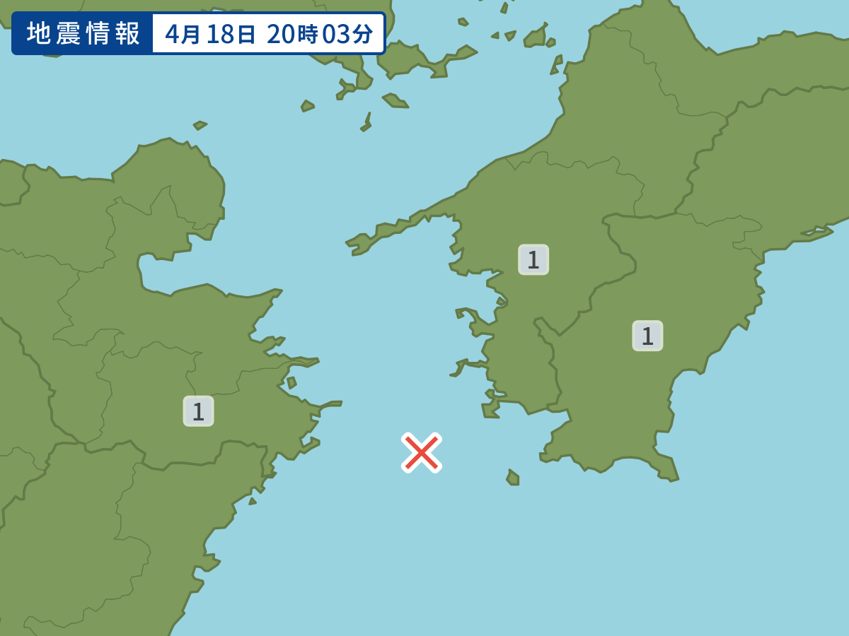 各地域の震度