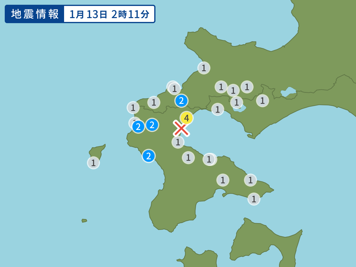 全地点の震度