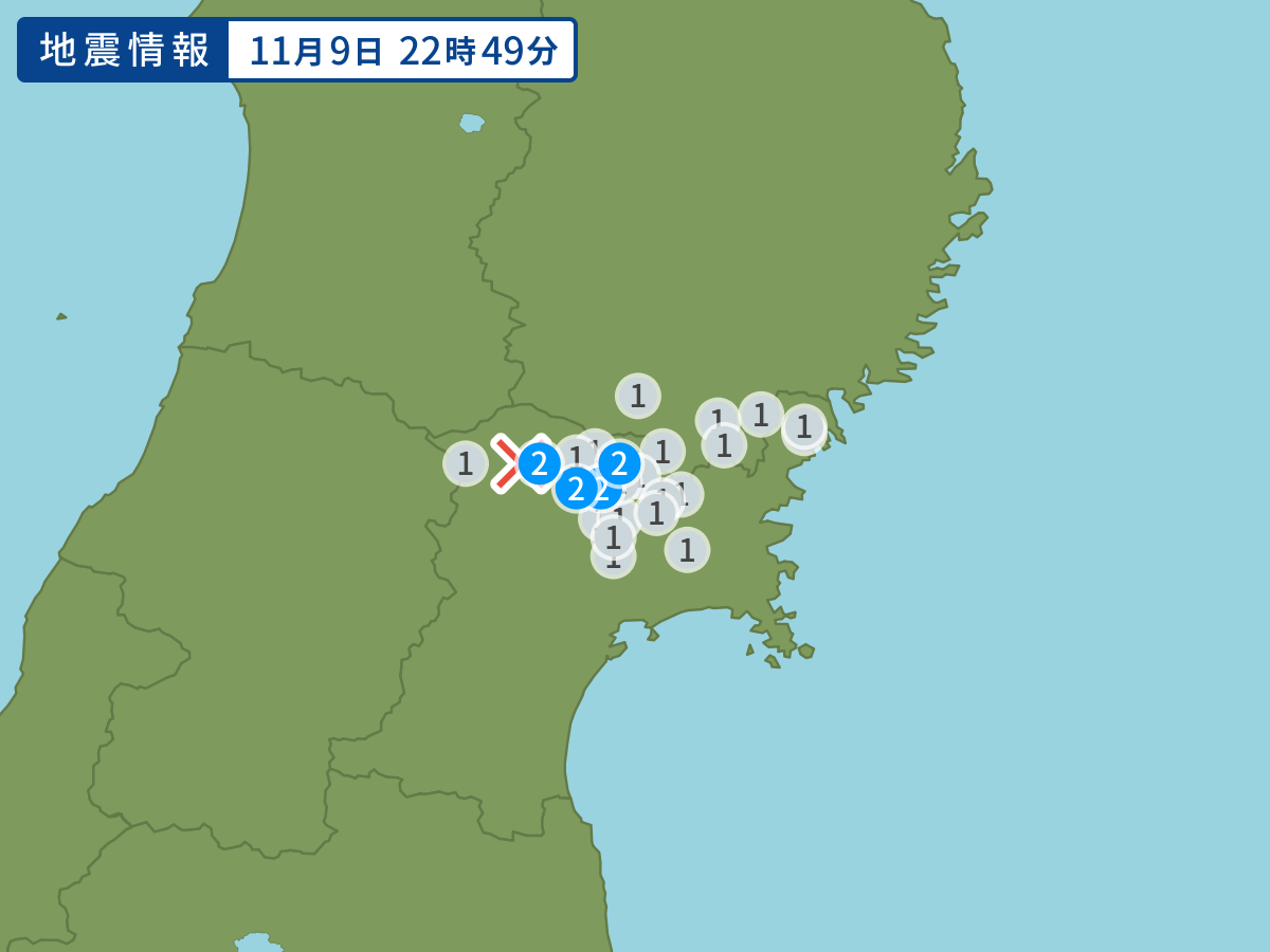 全地点の震度