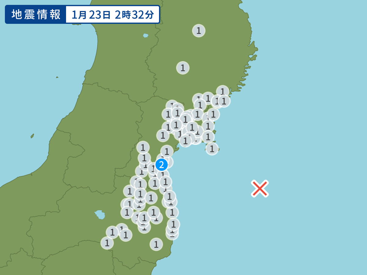 全地点の震度