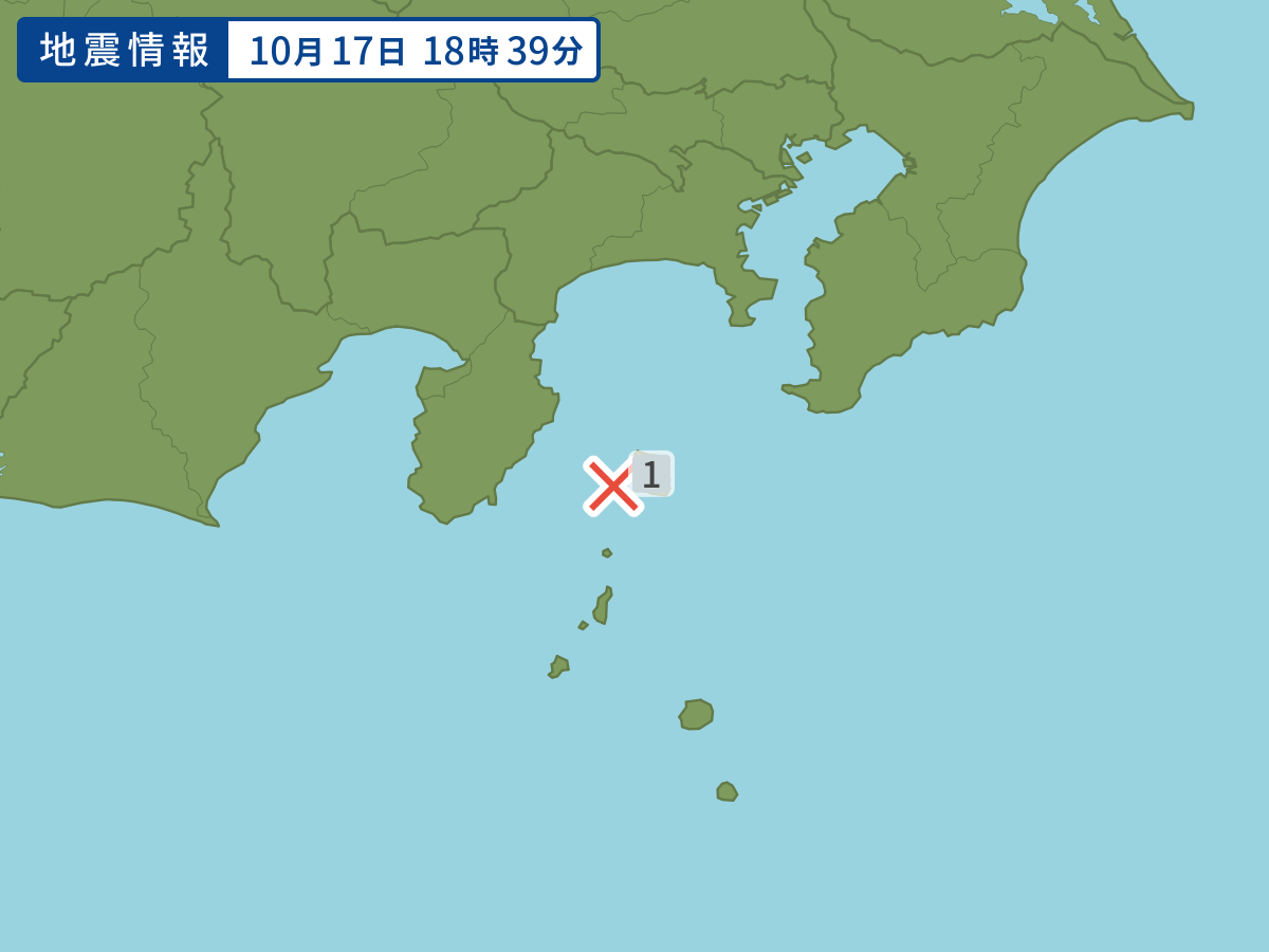 各地域の震度