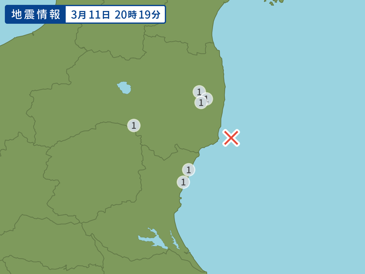 全地点の震度