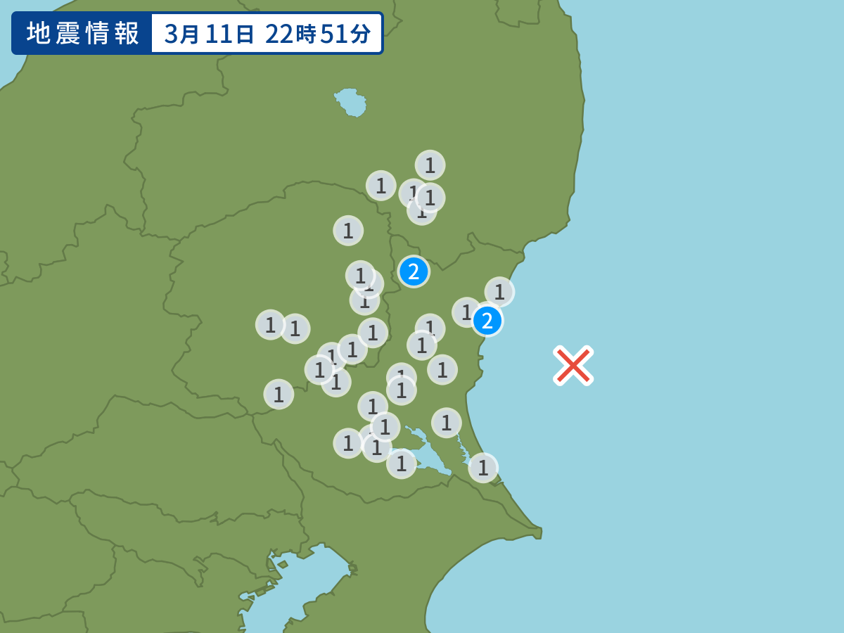 全地点の震度