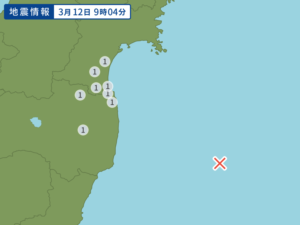 全地点の震度