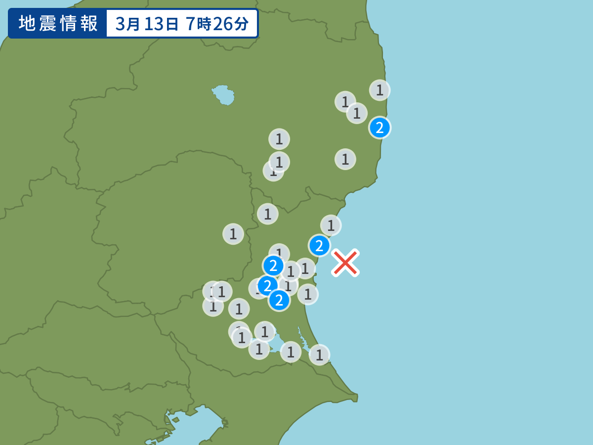 全地点の震度