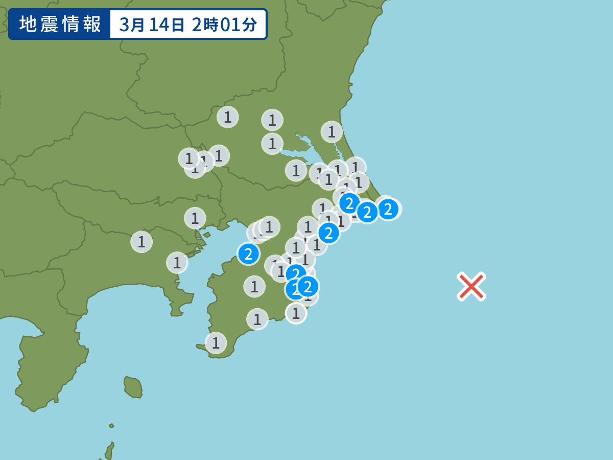 全地点の震度