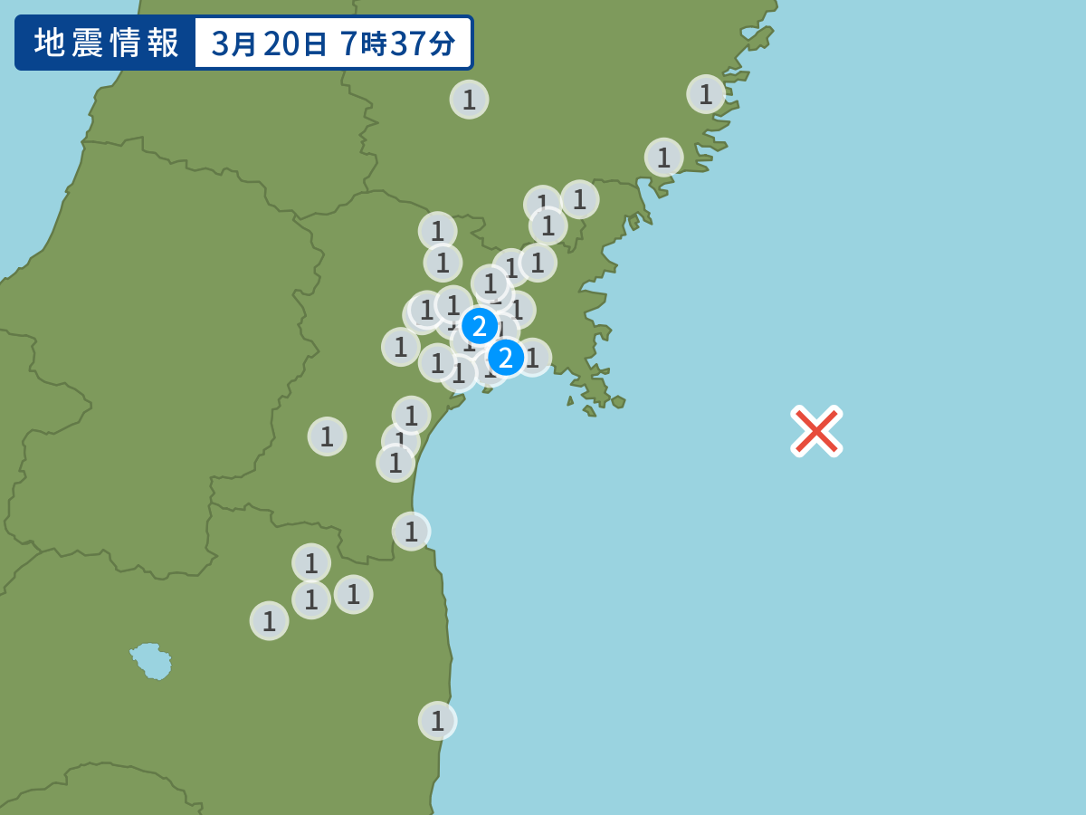 全地点の震度