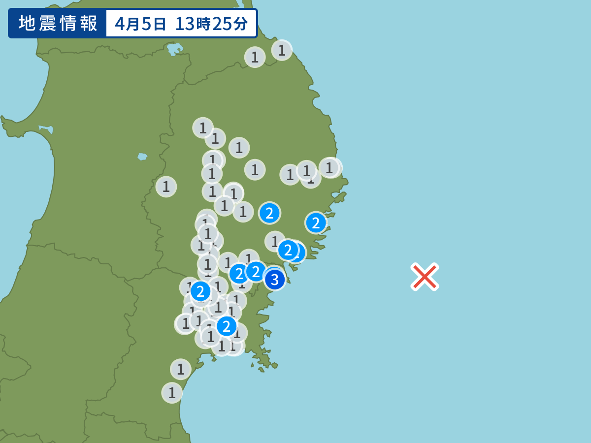 全地点の震度