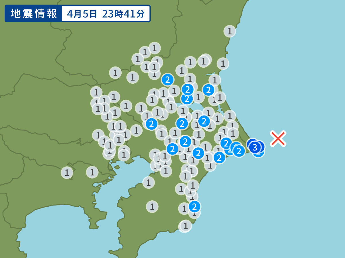 全地点の震度