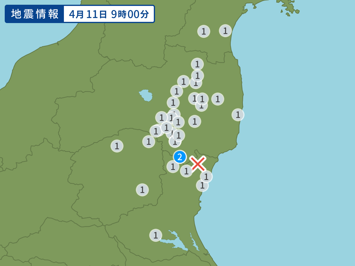 全地点の震度