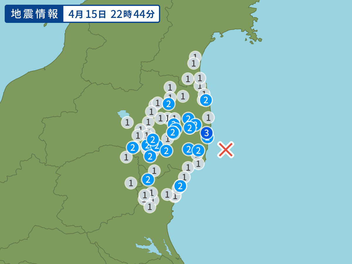 全地点の震度