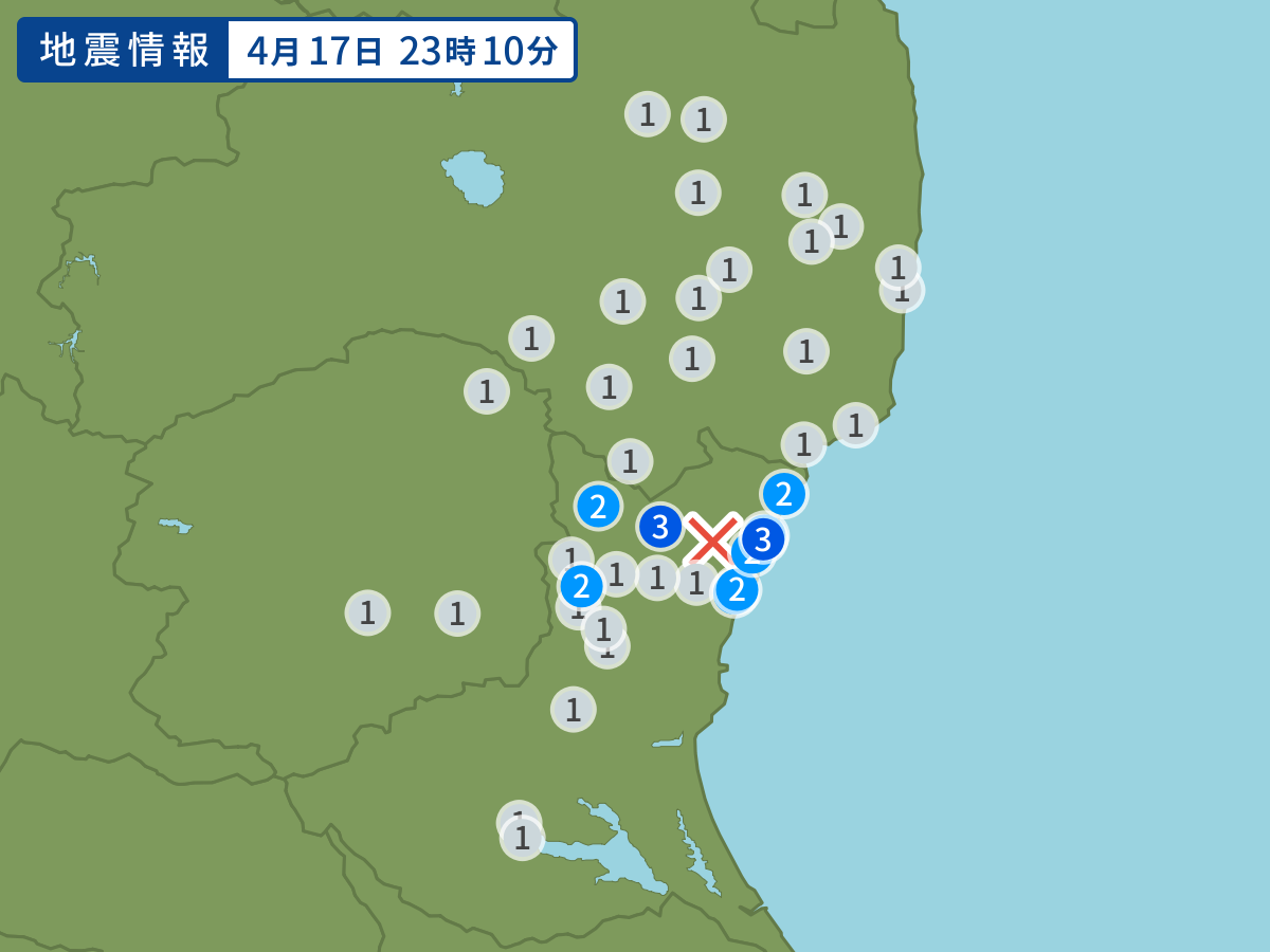 全地点の震度