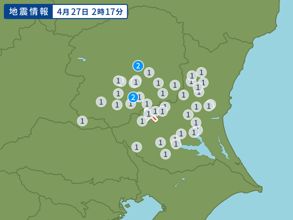 全地点の震度